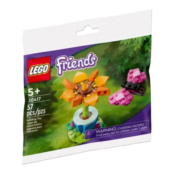 Lego 30417 flower 2 poly bags friends series constructed flower not included - Picture 4 of 10